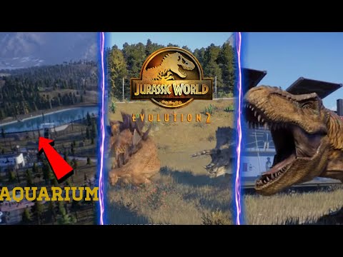 HERBIVORES FIGHT EACH OTHER! MARINE ENCLOSURE! 11 NEW SPECIES! | Jurassic World Evolution 2