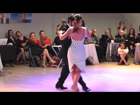  Malika Pitou-Nicolier  and  Haris Mihail  are  dancing  to  the  vals  "  Miedo  "  by  Juan D'Arienzo  in  2016