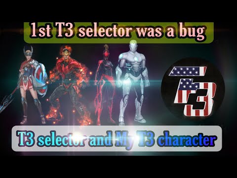 (MFF) FREE T3 SELECTOR AND MY T3 CHARACTER TO CHOOSE ! MARVEL FUTURE FIGHT .