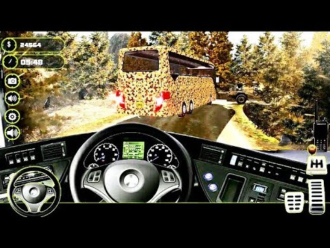 Offroad Us Army Bus Transport Simulator 2021 || Army Soldiers Transporter Android Gameplay 💥