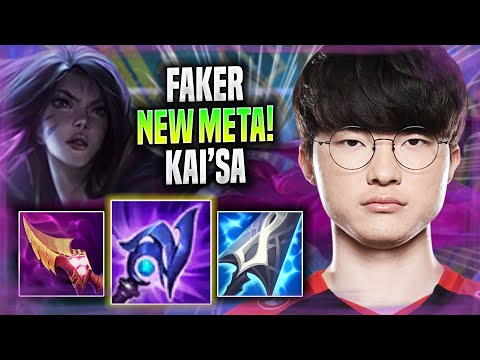 FAKER TESTING NEW META KAI'SA MID! - T1 Faker Plays Kai'sa MID vs Ahri! | Season 2022