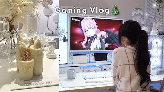 Gaming Vlog | 게임으로 집콕하는 연말🎮 홈웨어 구매품👚크리스마스 케이크🕯️간단 자취요리🎄 | 이터널리턴, 동방야작식당 플레이