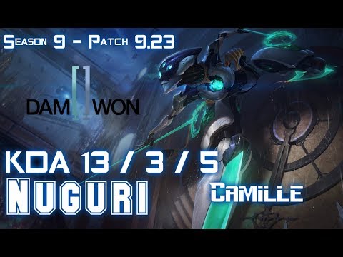 DWG Nuguri CAMILLE vs JAX Top - Patch 9.23 KR Ranked
