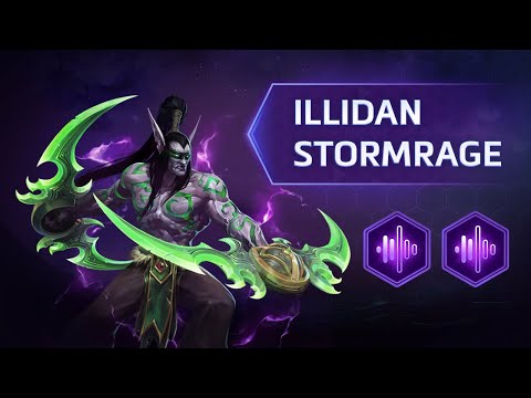 Heroes of the Storm - All Illidan Reactions & Dialogue