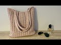 Easy Crochet Tote Bag, Shopping Bag, Beginner Friendly, Tutorial, Crochet Pattern
