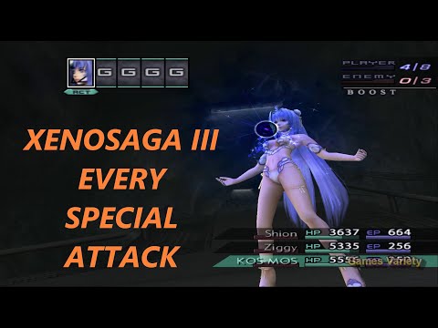 Xenosaga 3 All Characters and E.S Special Attacks Exhibition (FullHD) Gameplay