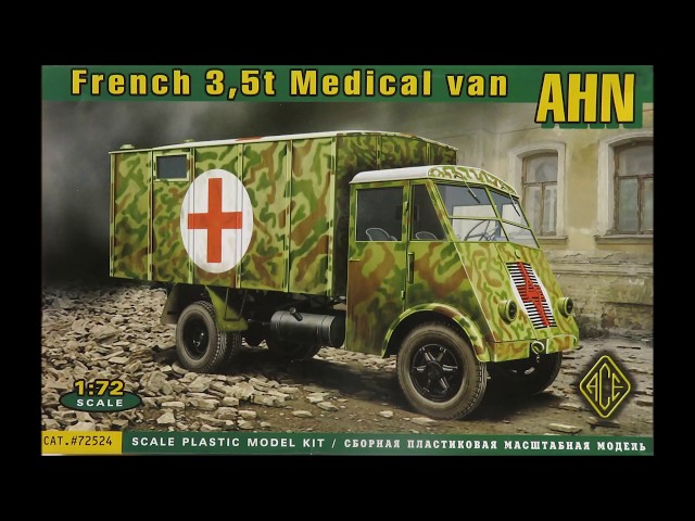 Ace Models 1//72 French World War II AHN 3.5 ton MEDICAL VAN