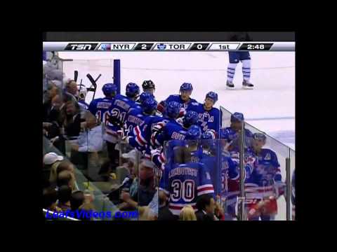 NYR 2 @ TOR 0 - Artem Anisimov Scores - 101021