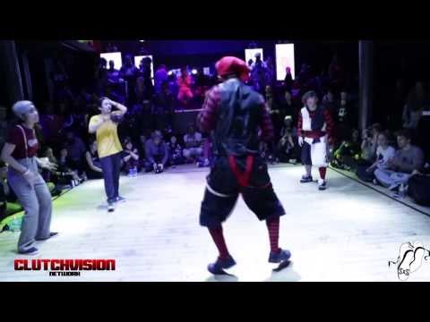 Kon Da Funk vs Killa Watts & Lil B | Locking Finals | JD USA 2014 | #SXSTV | Clutchvsion