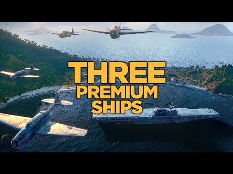 World of Warships - Three Premium Ships