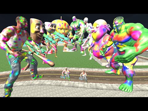 Holi Brainrot & Franklin vs Holi Avengers In Indian Bike Driving 3d