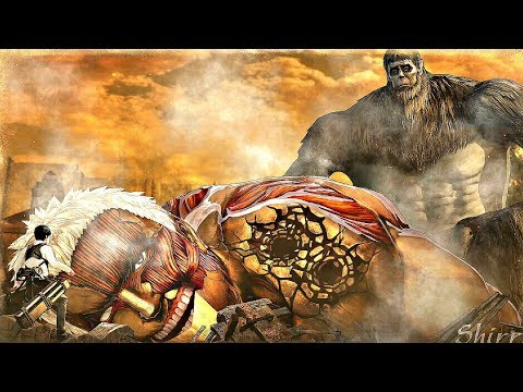 Attack on Titan 2 Final Battle - Beast Titan VS Armored Titan (Full Fight)