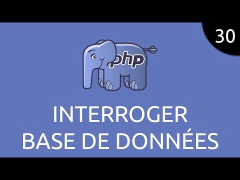 PHP 30 interroger base de données