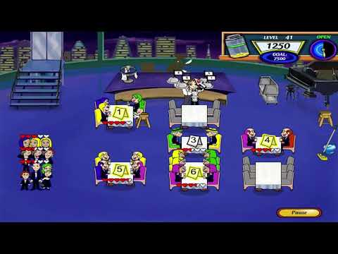Diner Dash 2: Restaurant Rescue Walkthrough - Level #41 - Flo's Lounge - Four Items
