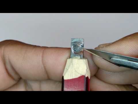 Michelangelo's David eye on pencil lead