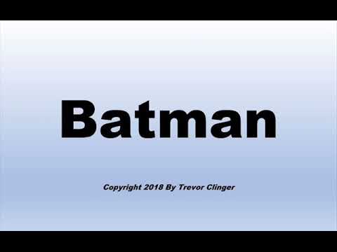 How To Pronounce Batman