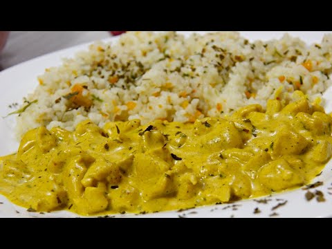 Savršen ručak za 20 minuta - Piletina u curry sosu - Brzo, lako i ukusno |4K