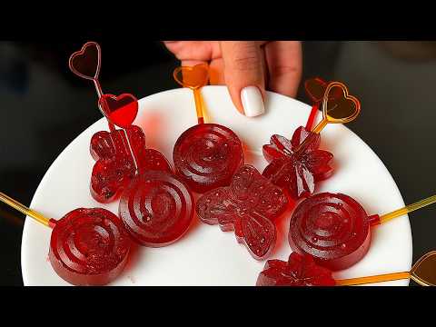 🍭 Homemade lollipops in 15 minutes – sweet, shiny, and delicious! ❤️