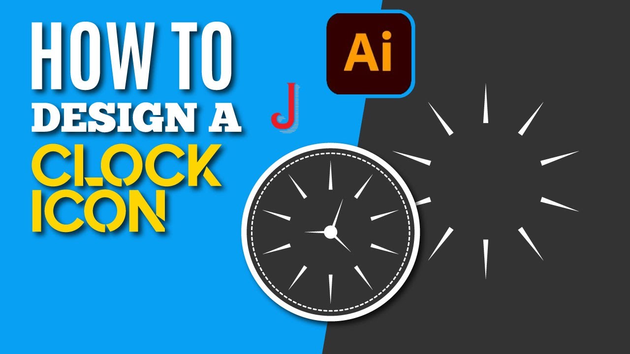 How to Design a Clock Icon in Adobe Illustrator | Step by Step Tutorial