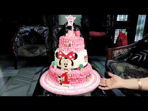 3 Tier Cake | 4 KG Black Forest Cake | Mini Mouse Cake