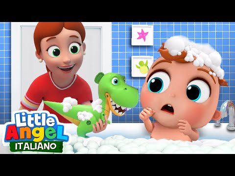 É l'ora del Bagnetto!🛁🧸 Cartoni Animati con Gianni Piccino - Little Angel Italiano