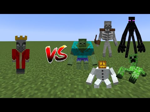 Magician King Vs Mutant Monsters - Minecraft Mob Battle