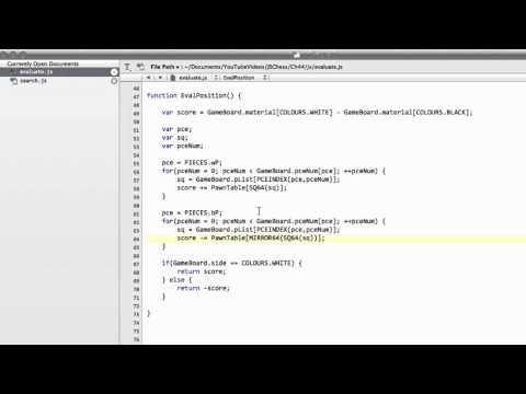 Programming A Chess Engine In Pure Javascript Part 44 - Search Implementation #4 - Evaluation (2)