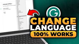 How To Change Language in Grammarly (FAST & EASY) | 100% WORKS | NO Yapping, To The Point!