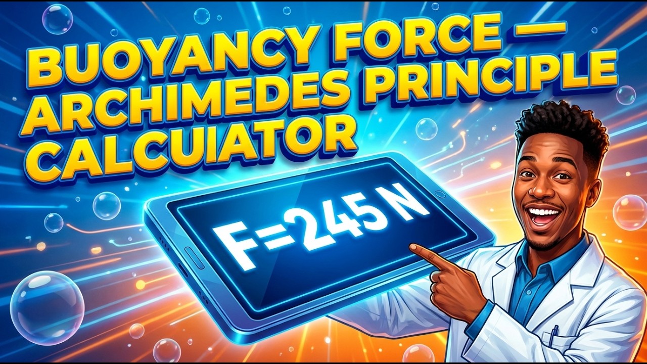 Buoyancy Force Calculator — Archimedes Principle