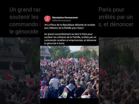 ???????? Une IMMENSE FOULE réunie pour la FLOTTILLE de la liberté à Paris !