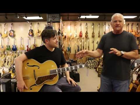 Graham Dechter playing a 1945 Epiphone Emperor here at Norman's Rare Guitars