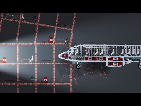 Epic plane crashes in People Playground