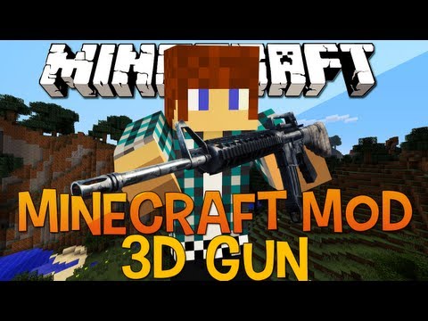 Unlock 3D Guns in Minecraft Mod 1.5.2