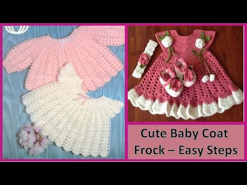 बनाओ प्यारा कोट स्वेटर फ्रॉक आसान चरणों में Make Cute Baby Coat Sweater Frock Video