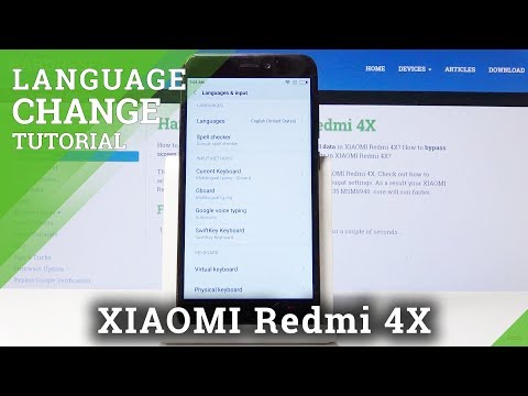 How to Change Language in XIAOMI Redmi 4X - Language List