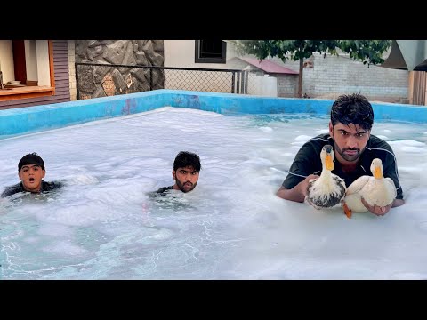 Swimming Pool Ko White Kr Diya Jhag He Jhag Hogai😍