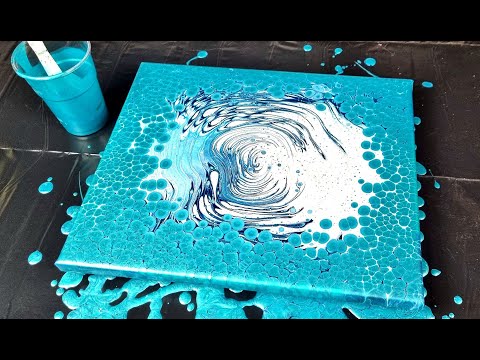 #130 Blue PEARL POUR 💙 The BEST RECIPE with Extreme Sheen Paint!