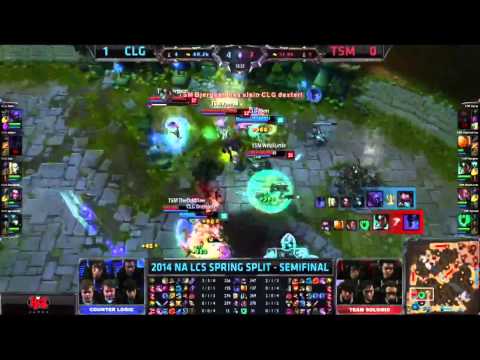 NA 2014 LCS Spring Playoffs: CLG vs TSM | TSM Bjergsen Pentakill