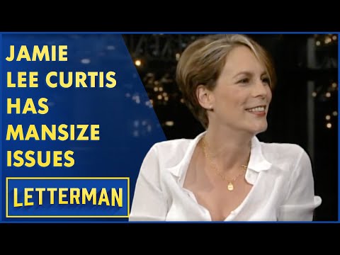 Jamie Lee Curtis Brings Dave A Mansize Gift | Letterman