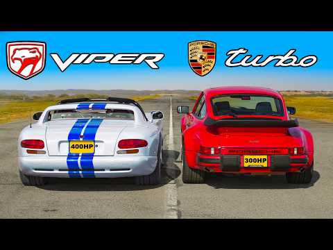 Dodge Viper v Porsche 911 Turbo: DRAG RACE