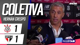 COLETIVA HERNÁN CRESPO | AO VIVO | Corinthians x São Paulo - Paulistão 2026