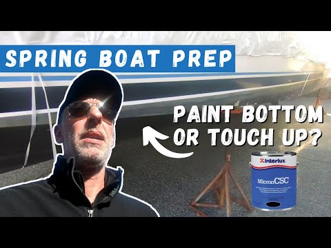 Spring Boat Prep - Bottom Painting vs Touch up on Boat Hull of a Sea Ray