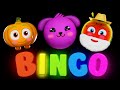 Funky Fruits With BINGO Dog Baby Sensory Animation Dance Music And High Contrast Video