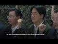 Taiwan’s president visits military base, vows to protect island amid Chinas military drills - Video