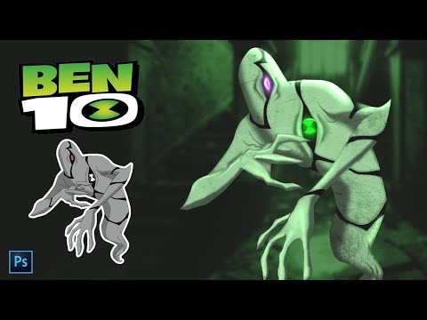 Ben10 | Ghost freak | Cartoon to realistic | Photoshop
