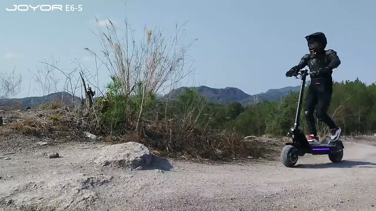 Joyor official E6-S E-Scooter hill climbing test video