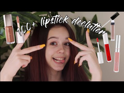 100+ LIPSTICK DECLUTTER!!