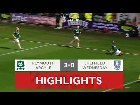 Plymouth Ease Into Second Round | Plymouth Argyle 3-0 Sheffield Wednesday | Emirates FA Cup 2021-22