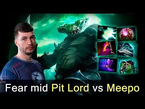Fear mid carry Underlord vs Meepo —  Pit Lord Dota 2