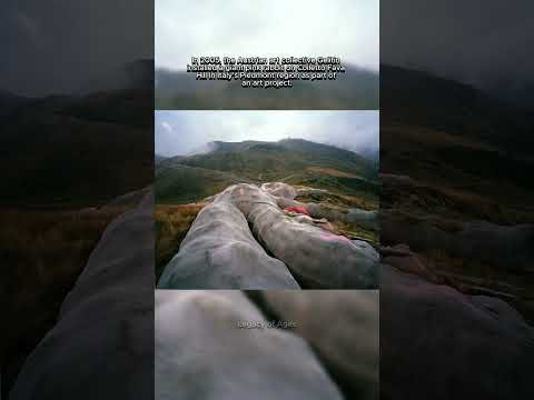 The Giant Pink Rabbit Left to Rot in the Alps. #history